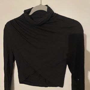 Black turtle neck long sleeve